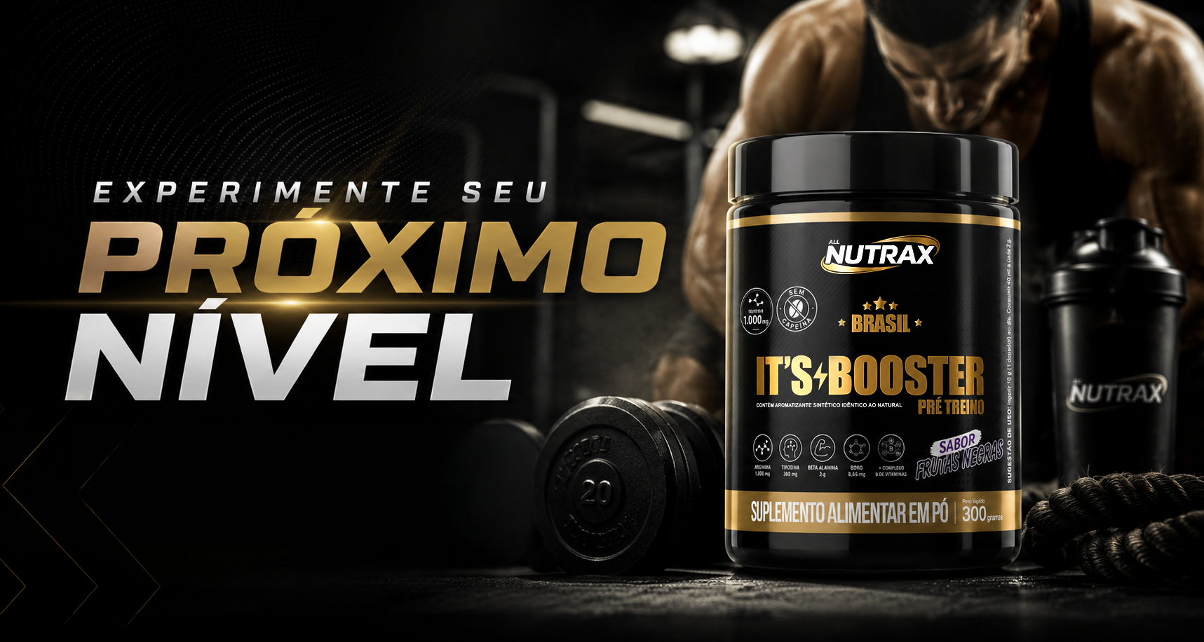 Experimente seu próximo nível - It's Booster Pré-Treino