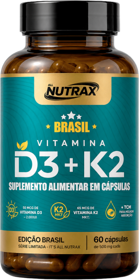 Vitamina D3 + K2 60 cápsulas
