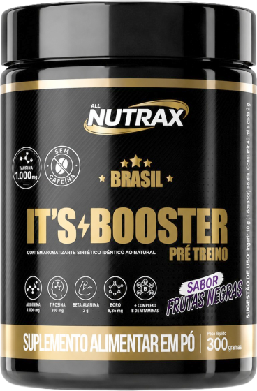 Its Booster Pré-Treino 300g Sabor Frutas Negras